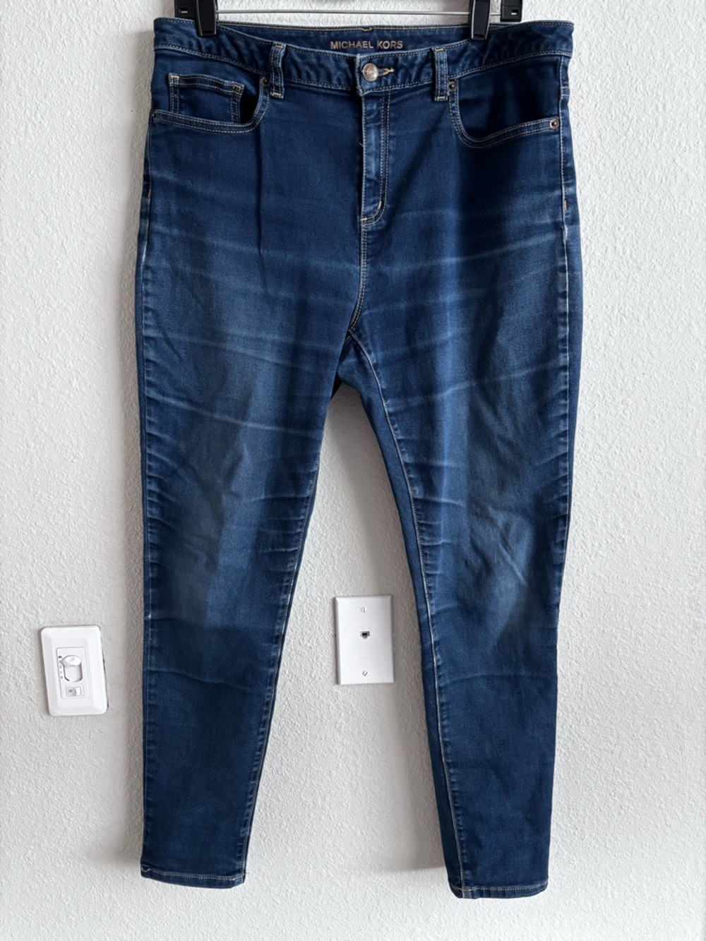 Michael Kors Women's Navy Skinny Stretch Jeans